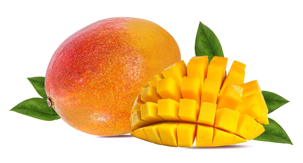 Mango fruit isolated on white background